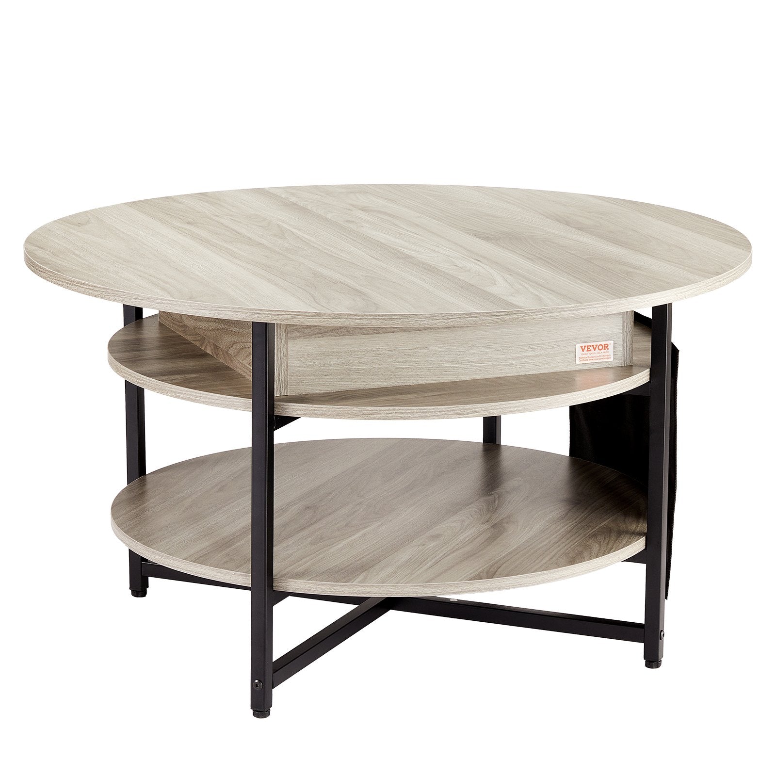 Outdoor Dining Sets: VEVOR Lift Top Coffee Table 35.3" Round Coffee Table for Living Room White