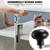 Fence & Gate Accessories: VEVOR Commercial Can Opener, Heavy-Duty Manual Tabletop Cans Opener for Cans Up to 300 mm Height, Height-Adjustable Professional Can Openers with Stainless Steel Blade, for Restaurant & Food Store