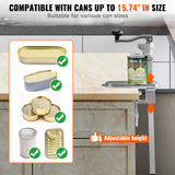 Basketball & Basketball Accessories: VEVOR Manual Can Opener, Commercial Table Clamp Opener for Large Cans, Heavy Duty Can Opener with Base, Adjustable Height Industrial Jar Opener For Cans Up to 40cm Tall, for Restaurant Hotel Home Bar