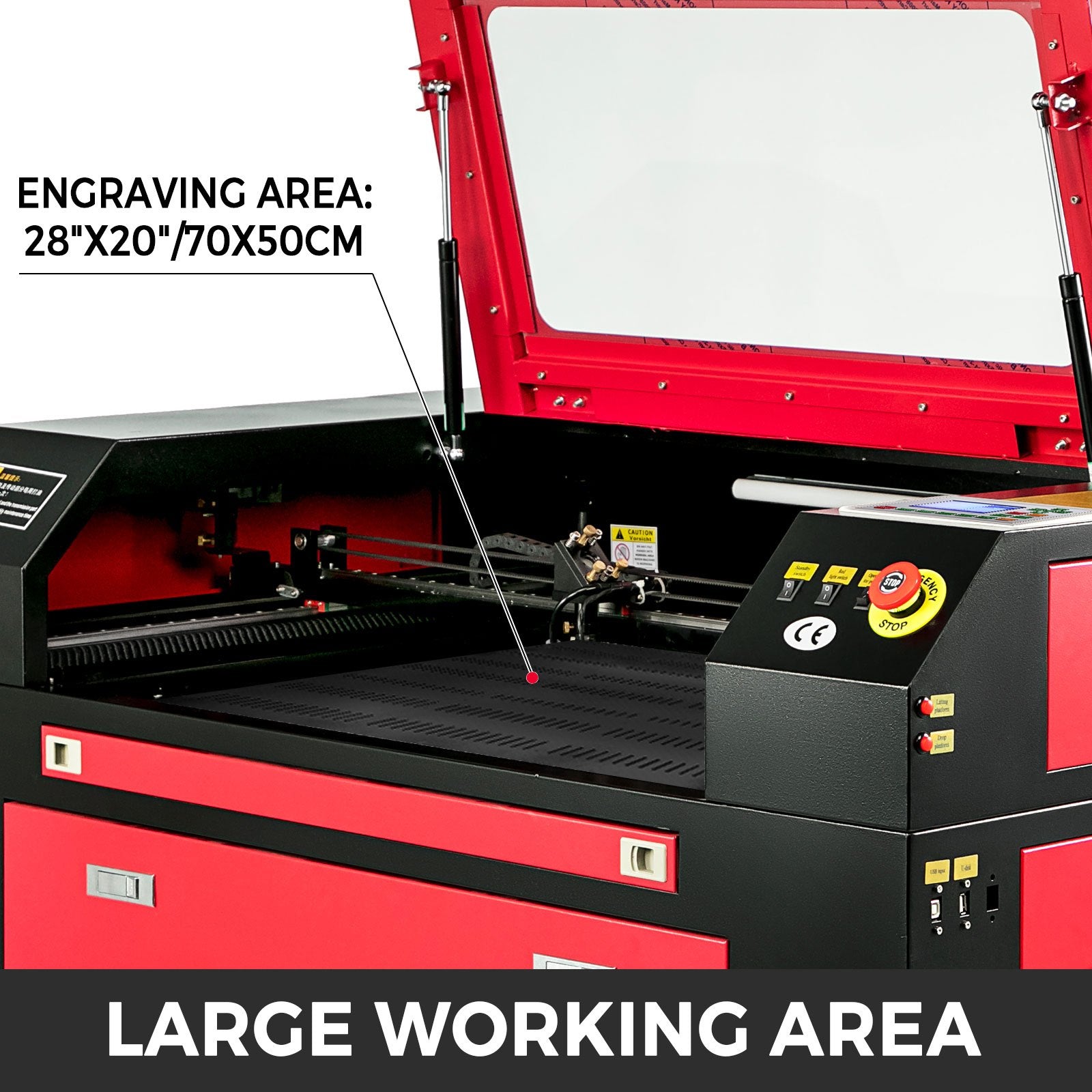 Calculators: Vevor 80W CO2 Laser  Engraver Engraving Cutting Machine With Color Screen 700*500mm