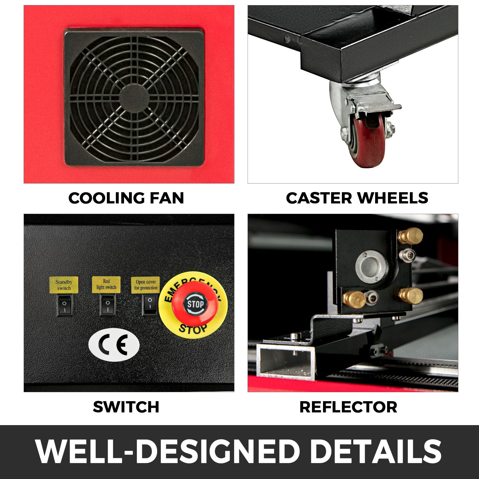 Calculators: Vevor 80W CO2 Laser  Engraver Engraving Cutting Machine With Color Screen 700*500mm