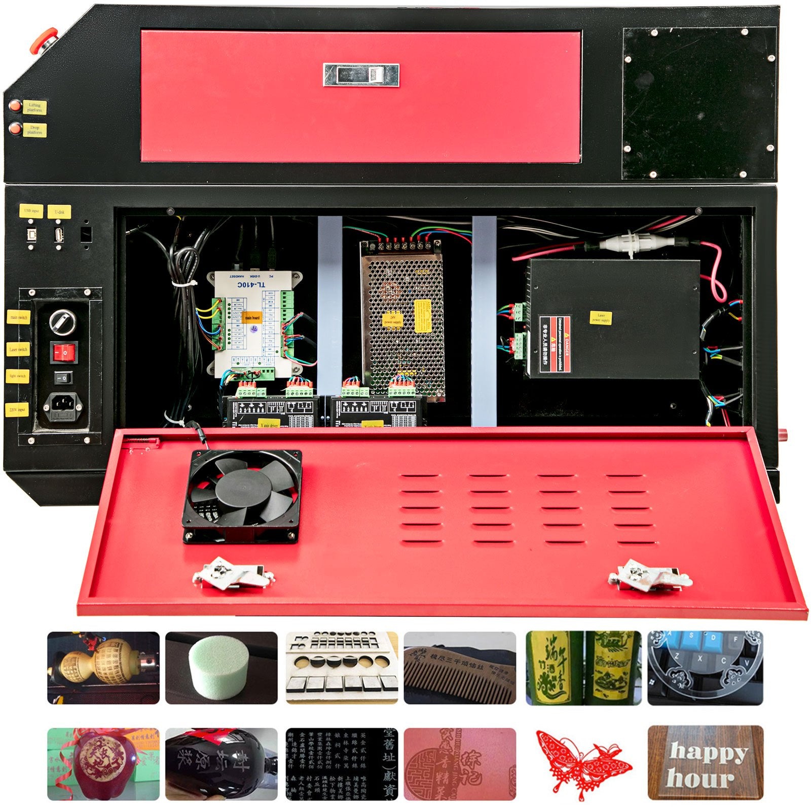 Calculators: Vevor 80W CO2 Laser  Engraver Engraving Cutting Machine With Color Screen 700*500mm