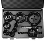Saw Accessories: VEVOR Hole Saw Kit, 11 PCS Saw Blades, 2 Drill Bits, 1 Hex Wrench, Bi Metal M42 Hole Saw Set with Carrying Case, General Purpose Size from 3/4" to 3", Ideal for Wood Board, Iron and Plastic Plate