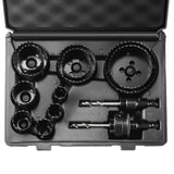 Saw Accessories: VEVOR Hole Saw Kit, 11 PCS Saw Blades, 2 Drill Bits, 1 Hex Wrench, Bi Metal M42 Hole Saw Set with Carrying Case, General Purpose Size from 3/4" to 3", Ideal for Wood Board, Iron and Plastic Plate