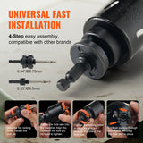 Saw Accessories: VEVOR Hole Saw Kit, 18 PCS Saw Blades, 6 Drill Bits, 1 Hex Wrench, Bi Metal M42 Hole Saw Set with Carrying Case, General Purpose Size from 3/4" to 4-1/2", Ideal for Wood Board, Iron and Plastic Plate
