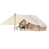 Tents: VEVOR Inflatable Tents for Camping, 3-5 Person Easy Setup Blow up Tent with Hand Pump, 300D Oxford 4 Season Glamping Tent with Canopy, Stove Jack, 2 Doors & 2 Mesh Windows (Storage Bag Included)
