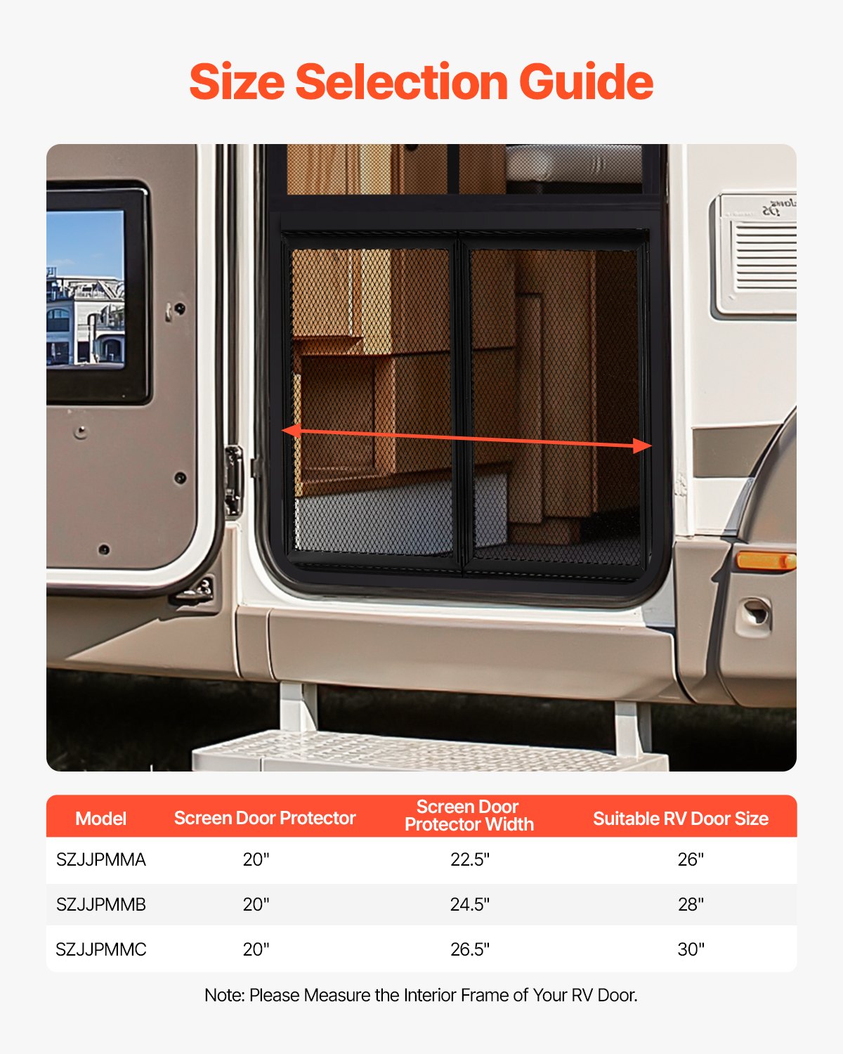 Curtains & Drapes: VEVOR RV Screen Door Protector,  622.3 x 508 mm Door Grille, Easy to Install and Disassemble, Reinforced Breathable Protective Mesh, Aluminum Alloy Camper RV Entry Protector for Pet Protection, Black