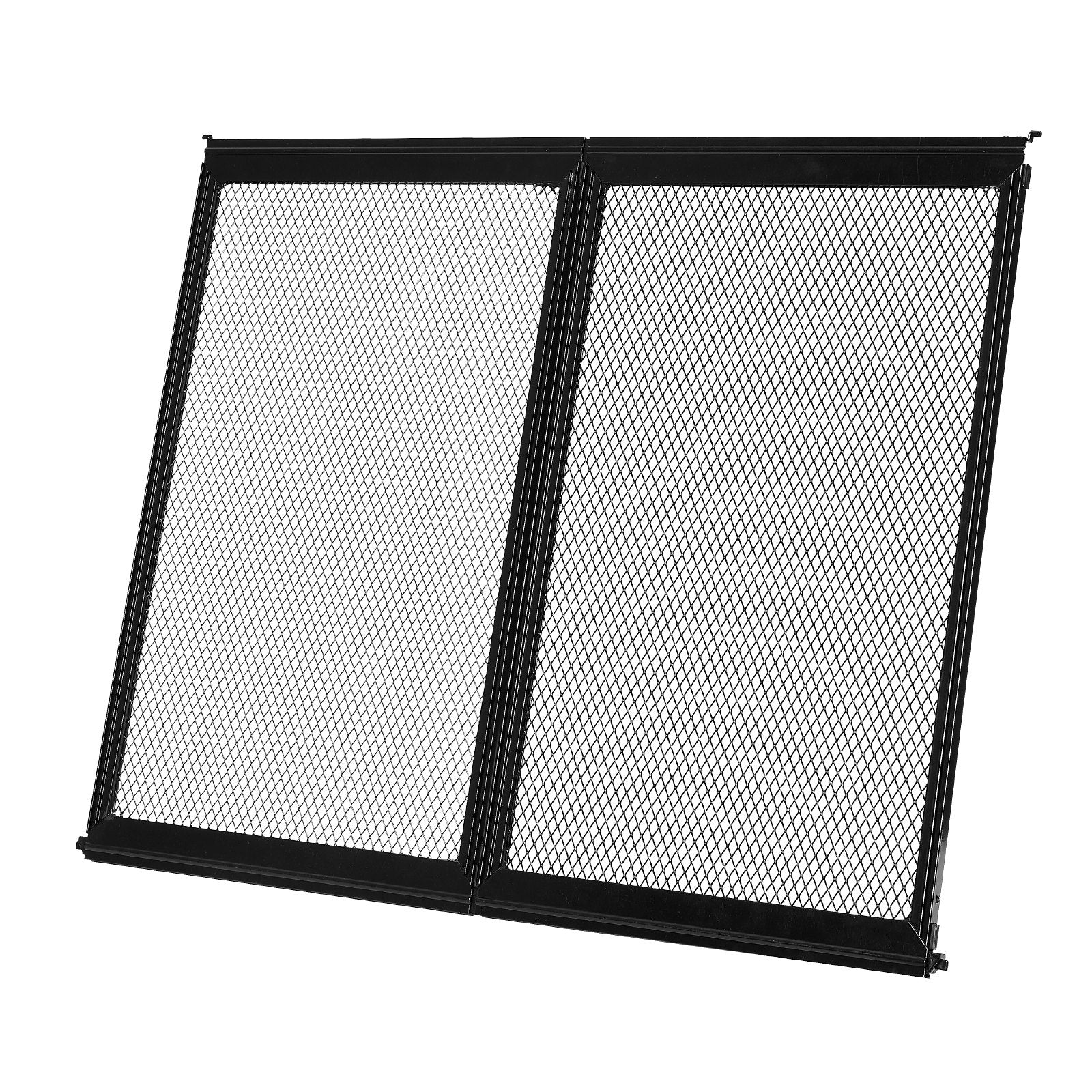 Curtains & Drapes: VEVOR RV Screen Door Protector,  622.3 x 508 mm Door Grille, Easy to Install and Disassemble, Reinforced Breathable Protective Mesh, Aluminum Alloy Camper RV Entry Protector for Pet Protection, Black