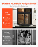 Curtains & Drapes: VEVOR RV Screen Door Protector, 673.1 x 508 mm Door Grille, Easy to Install and Disassemble, Reinforced Breathable Protective Mesh, Aluminum Alloy Camper RV Entry Protector for Pet Protection, Black