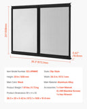 Curtains & Drapes: VEVOR RV Screen Door Protector, 673.1 x 508 mm Door Grille, Easy to Install and Disassemble, Reinforced Breathable Protective Mesh, Aluminum Alloy Camper RV Entry Protector for Pet Protection, Black