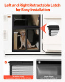 Curtains & Drapes: VEVOR RV Screen Door Protector, 571.5 x 508 mm Door Grille, Easy to Install and Disassemble, Reinforced Breathable Protective Mesh, Aluminum Alloy Camper RV Entry Protector for Pet Protection, Black