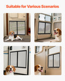 Curtains & Drapes: VEVOR RV Screen Door Protector, 571.5 x 508 mm Door Grille, Easy to Install and Disassemble, Reinforced Breathable Protective Mesh, Aluminum Alloy Camper RV Entry Protector for Pet Protection, Black