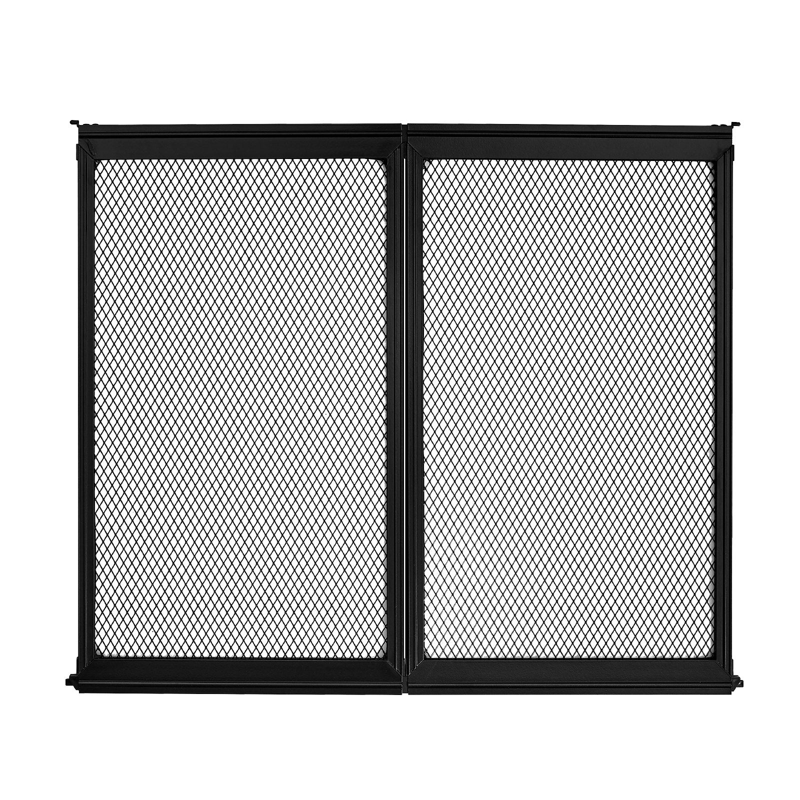 RV Screen Door Protector, 571.5 x 508 mm Door Grille, Easy to Install and Disassemble, Reinforced Breathable Protective Mesh, Aluminum Alloy Camper RV Entry Protector for Pet Protection, Black