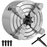 Drill & Screwdriver Accessories: VEVOR Metal Lathe Chuck 4-Jaw Independent 5 inch Cast Iron Milling Turning CNC