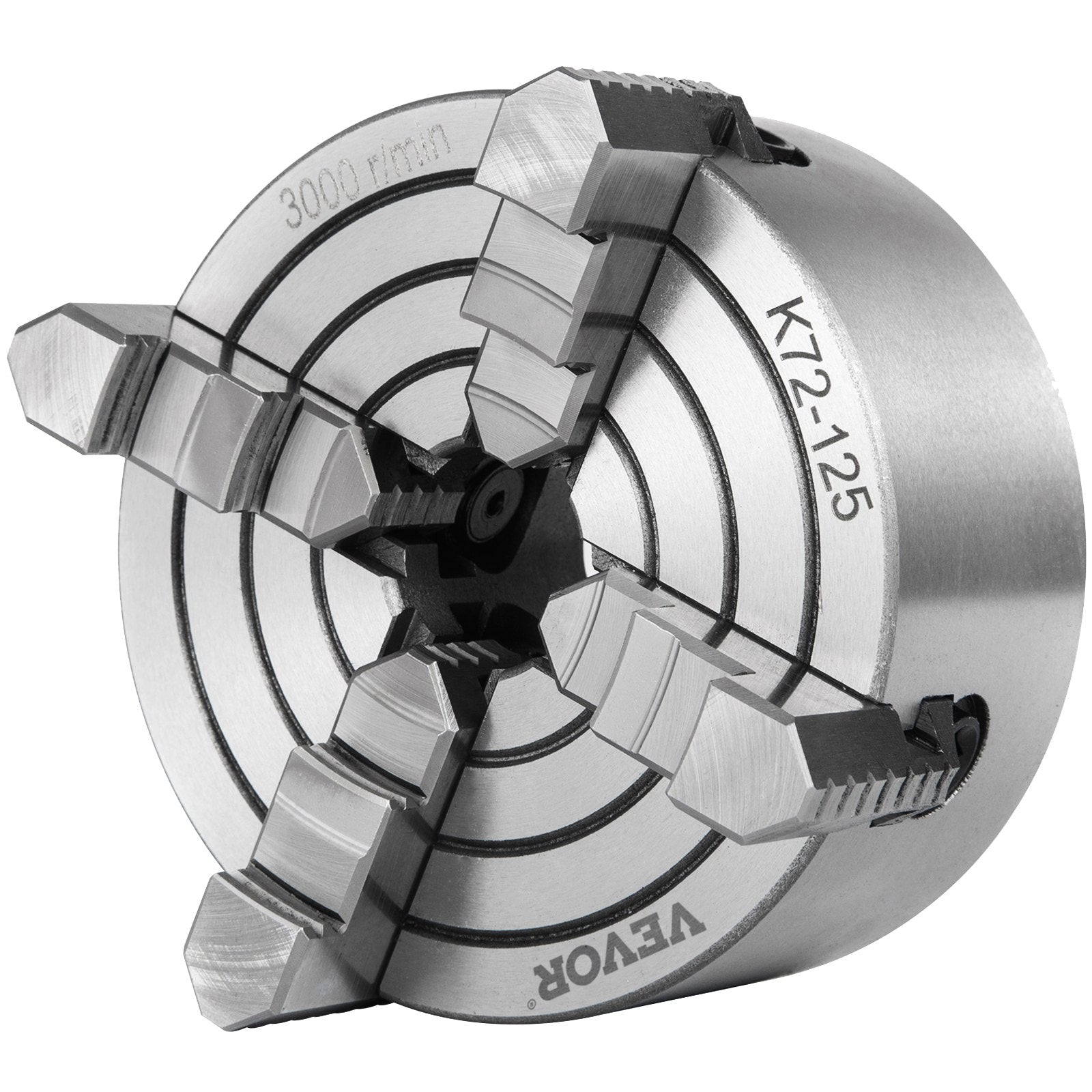 Drill & Screwdriver Accessories: VEVOR Metal Lathe Chuck 4-Jaw Independent 5 inch Cast Iron Milling Turning CNC
