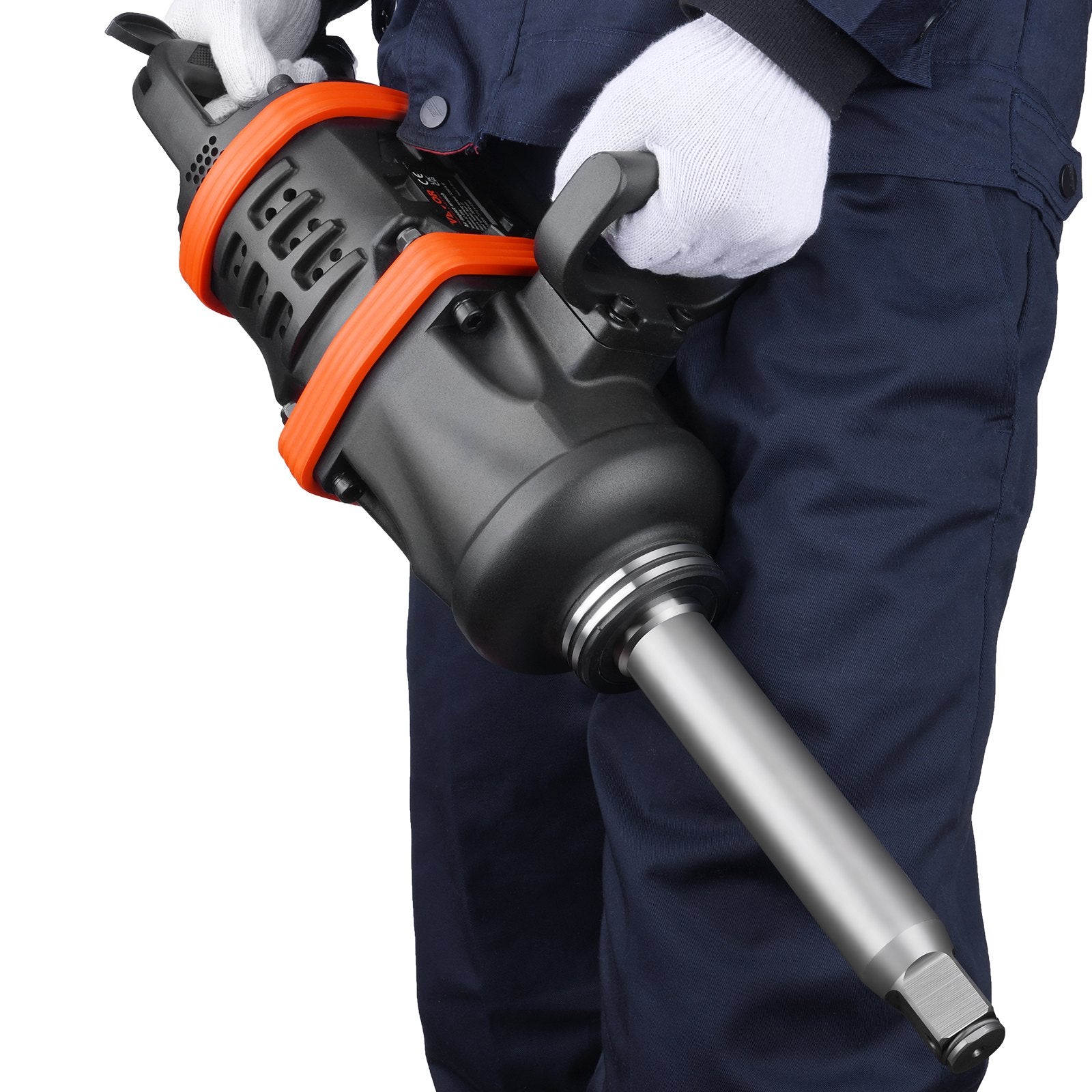 Hammers: VEVOR 1 Inch Air Impact Wrench, Up to 5175 ft-lbs Beast Reverse Torque Output Pneumatic Impact Gun w/ 8 Inch Extended Anvil for Repairs_nd_aintenance of Heavy Duty Machinery / Semi-Truck / Bus