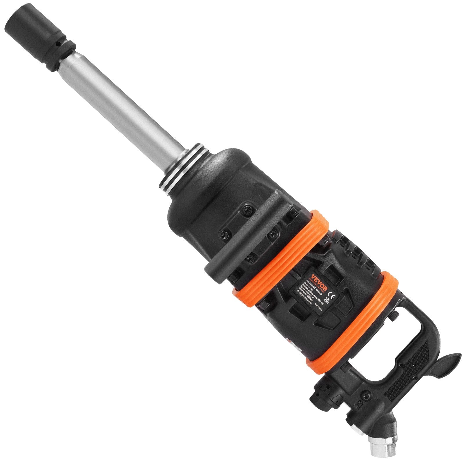 Hammers: VEVOR 1 Inch Air Impact Wrench, Up to 5175 ft-lbs Beast Reverse Torque Output Pneumatic Impact Gun w/ 8 Inch Extended Anvil for Repairs_nd_aintenance of Heavy Duty Machinery / Semi-Truck / Bus