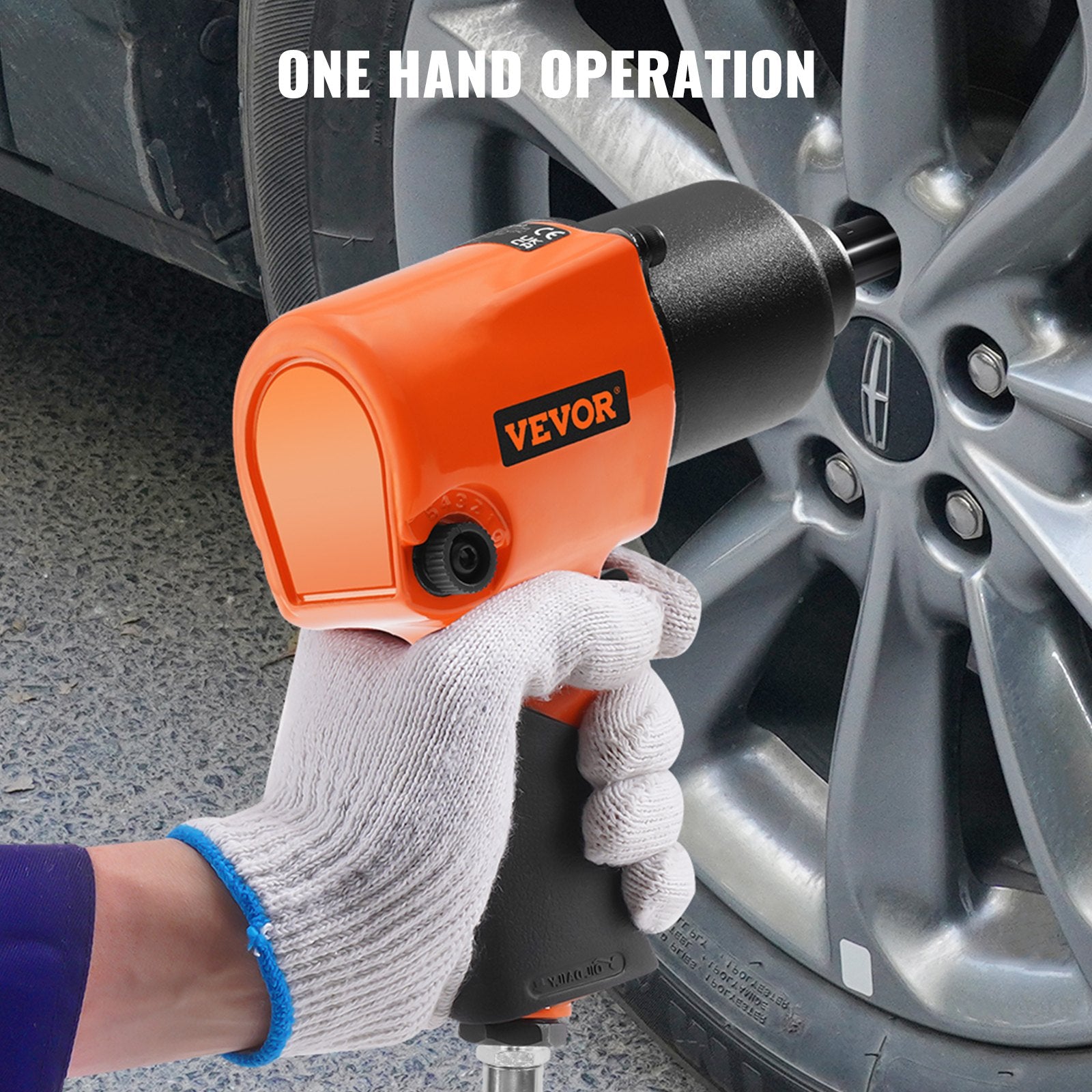 Automotive Repair & Speciality Tools: VEVOR Air Impact Wrench 1/2" Square Drive 880ft-lbs Nut-busting Torque 90-120PSI