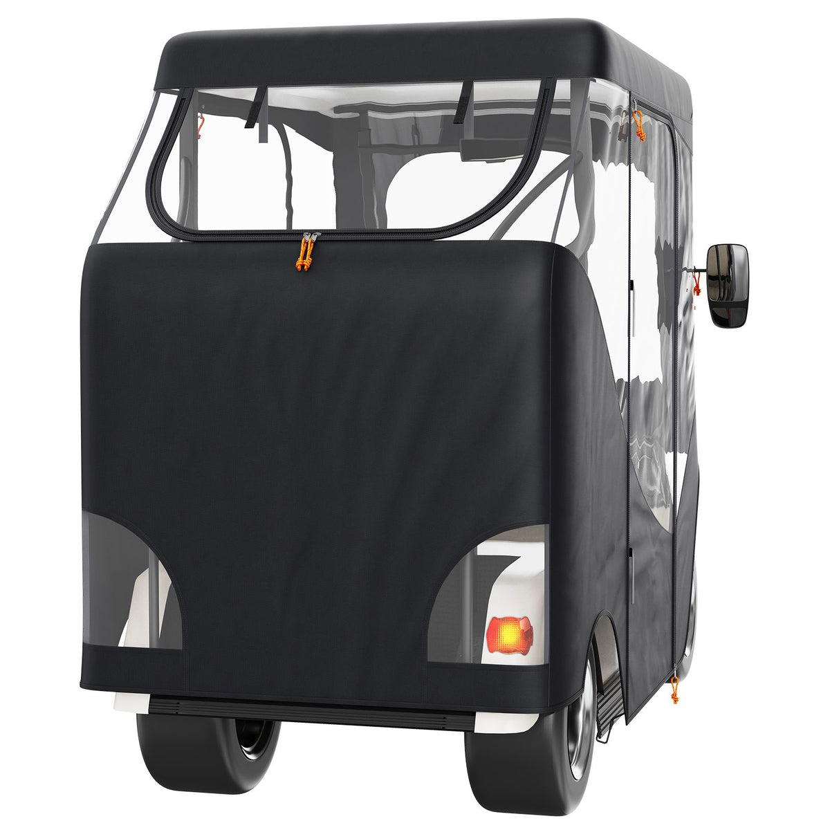 Golf Cart Enclosure, Polyester Driving Enclosure, Club Car Covers Suitable for 2-Seater Golf Carts, Sunproof and Dustproof Outdoor Cart Cover