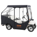 Automotive Decor: VEVOR Golf Cart Enclosure, 420D Polyester Driving Enclosure with 4-Sided Transparent Windows, 4 Passenger Club Car Covers Universal Fits for Most Brand Carts, Sunproof and Dustproof Outdoor Cart Cover