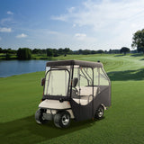 Automotive Decor: VEVOR Golf Cart Enclosure, 420D Polyester Driving Enclosure with 4-Sided Transparent Windows, 4 Passenger Club Car Covers Universal Fits for Most Brand Carts, Sunproof and Dustproof Outdoor Cart Cover