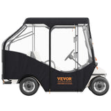 Automotive Decor: VEVOR Golf Cart Enclosure, 420D Polyester Driving Enclosure with 4-Sided Transparent Windows, 4 Passenger Club Car Covers Universal Fits for Most Brand Carts, Sunproof and Dustproof Outdoor Cart Cover