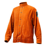 Women's Jackets & Coats: VEVOR Flame-Resistant Welding Jacket Heavy Duty Leather Welding Jacket L Size