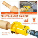 Rebar Cutters: VEVOR Tenon Cutter Log Furniture Kit 1" & 1.5"& 2" w/ Curved Blade for Home DIY