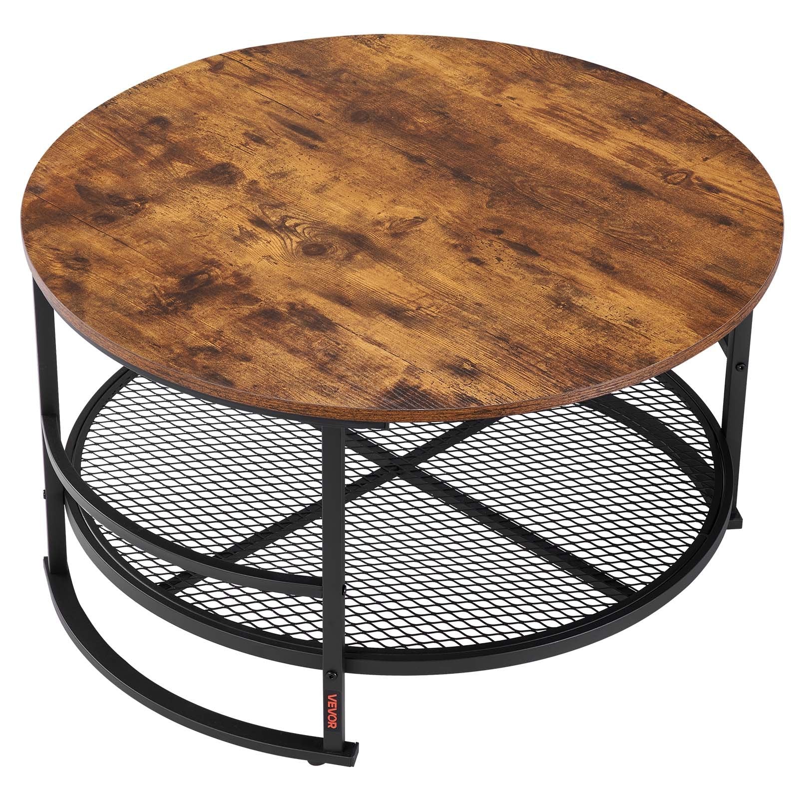 Room Dividers: VEVOR 3 Pieces Round Coffee Table Set 80 cm with 2 End Tables for Living Room