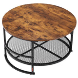 Room Dividers: VEVOR 3 Pieces Round Coffee Table Set 80 cm with 2 End Tables for Living Room