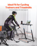 Bicycle Stands & Storage: VEVOR Mobile Cycling Desk Foldable Bike Trainer Fitness Desk with Lockable Wheel