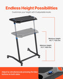 Bicycle Stands & Storage: VEVOR Mobile Cycling Desk Foldable Bike Trainer Fitness Desk with Lockable Wheel