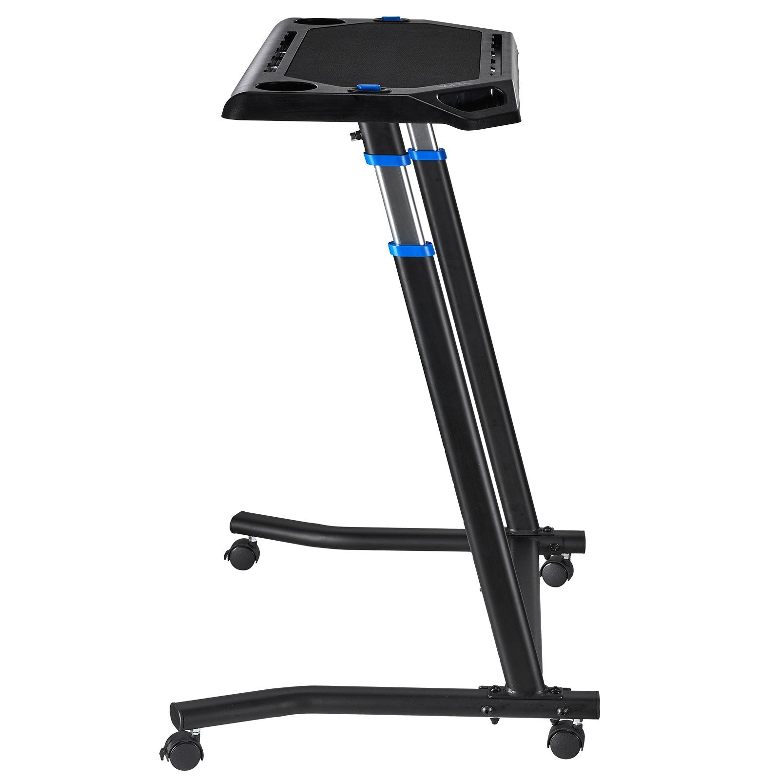 Bicycle Stands & Storage: VEVOR Mobile Cycling Desk Foldable Bike Trainer Fitness Desk with Lockable Wheel