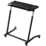 Bicycle Stands & Storage: VEVOR Mobile Cycling Desk Foldable Bike Trainer Fitness Desk with Lockable Wheel