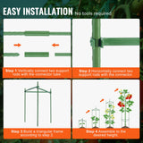 Gardening Tools: VEVOR 6 Packs Tomato Cages for Garden, 1230 mm Tomato Trellis Plant Stakes Support, Stackable Tall Plant Support Cage, for Raised Garden Bed, Vegetables Flowers and Climbing Plants