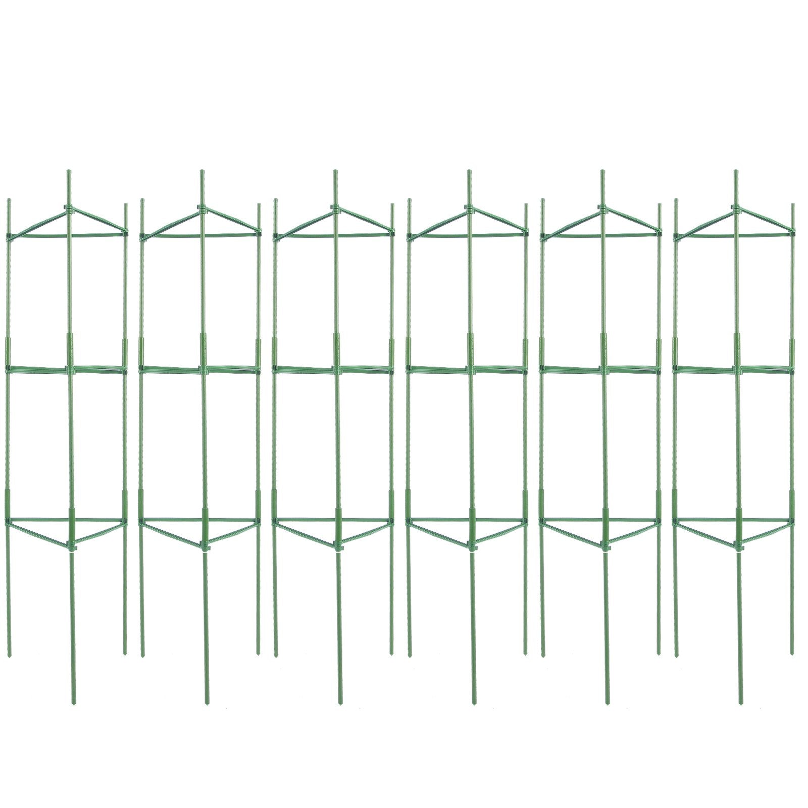 Gardening Tools: VEVOR 6 Packs Tomato Cages for Garden, 1230 mm Tomato Trellis Plant Stakes Support, Stackable Tall Plant Support Cage, for Raised Garden Bed, Vegetables Flowers and Climbing Plants