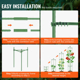 Gardening Tools: VEVOR 4 Packs Tomato Cages for Garden 1620 mm Tomato Plant Stakes Support Cage