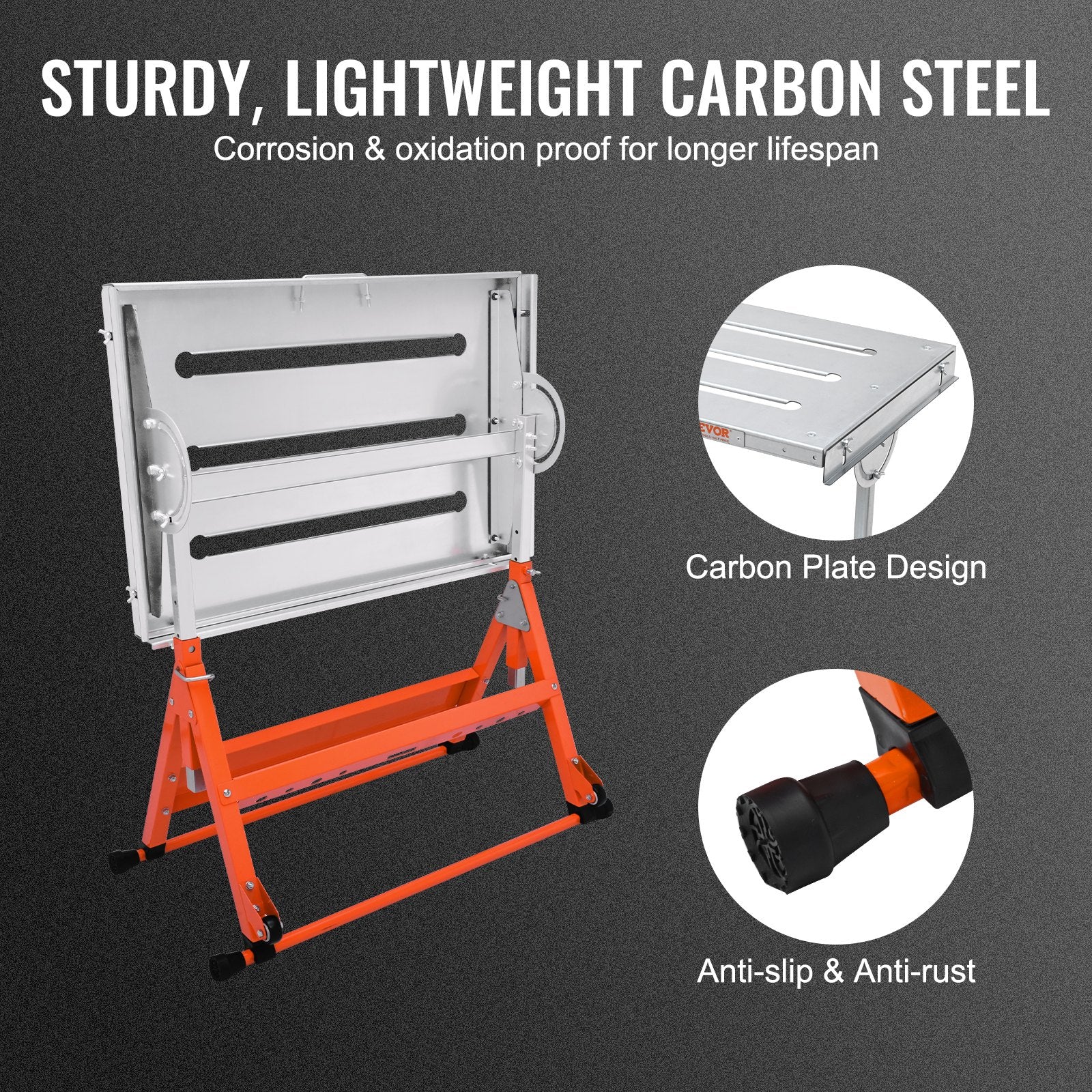 Tool Sockets: VEVOR Welding Table 30" x 20", 400lbs Load Capacity Steel Welding Workbench Table on Wheels, Folding Work Bench with Three 1.1" Slot, 3 Tilt Angles, Adjustable Height, Retractable Guide Rails