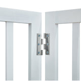 Cat & Dog Flaps: VEVOR Free Standing Dog Gate, 24" H x 60" W Freestanding Pet Gate, 3 Panels Foldable Dog Gate for Wide and Narrow Passageways, Expandable Dog Barrier with Silent Foot Support for Indoor, White