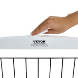 Dog Playpens & Gates: VEVOR Free Standing Dog Gate, 32" H x 96.5" W Freestanding Pet Gate, 4 Panels Foldable Dog Gate for Wide and Narrow Passageways, Expandable Dog Barrier with Silent Foot Support for Indoor, White