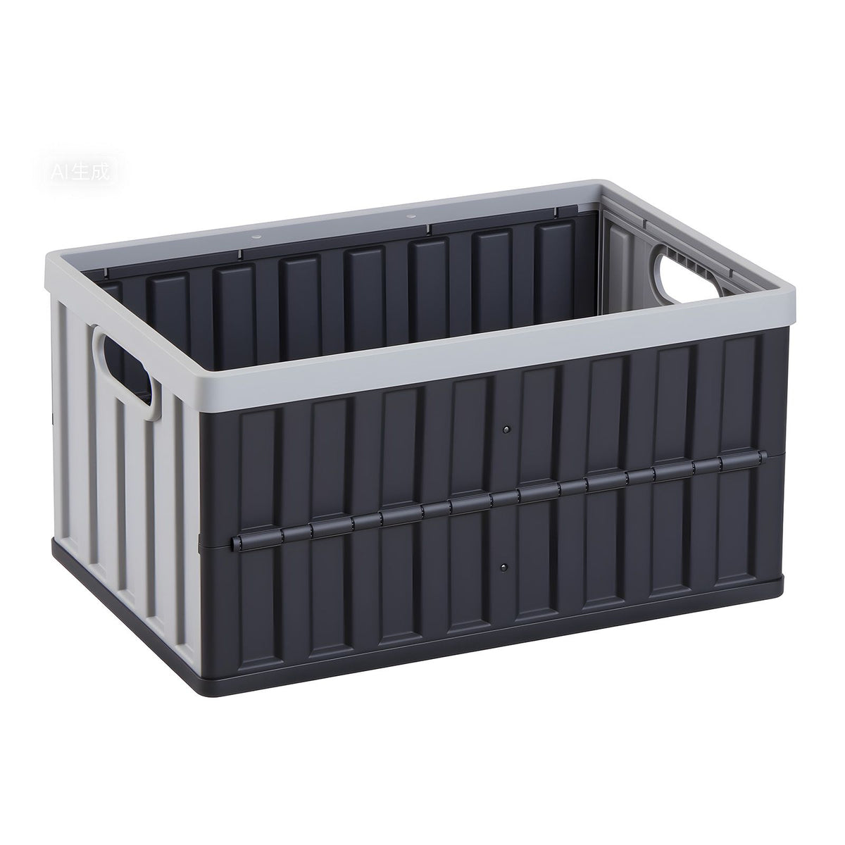 Plastic Collapsible Storage Bins with Lids, 65L 3 Packs, Stackable Folding Storage Crates with Handles, Holds 38 kg Per Bin, Heavy Duty Containers, Space-Saving Baskets, for Home Organizing