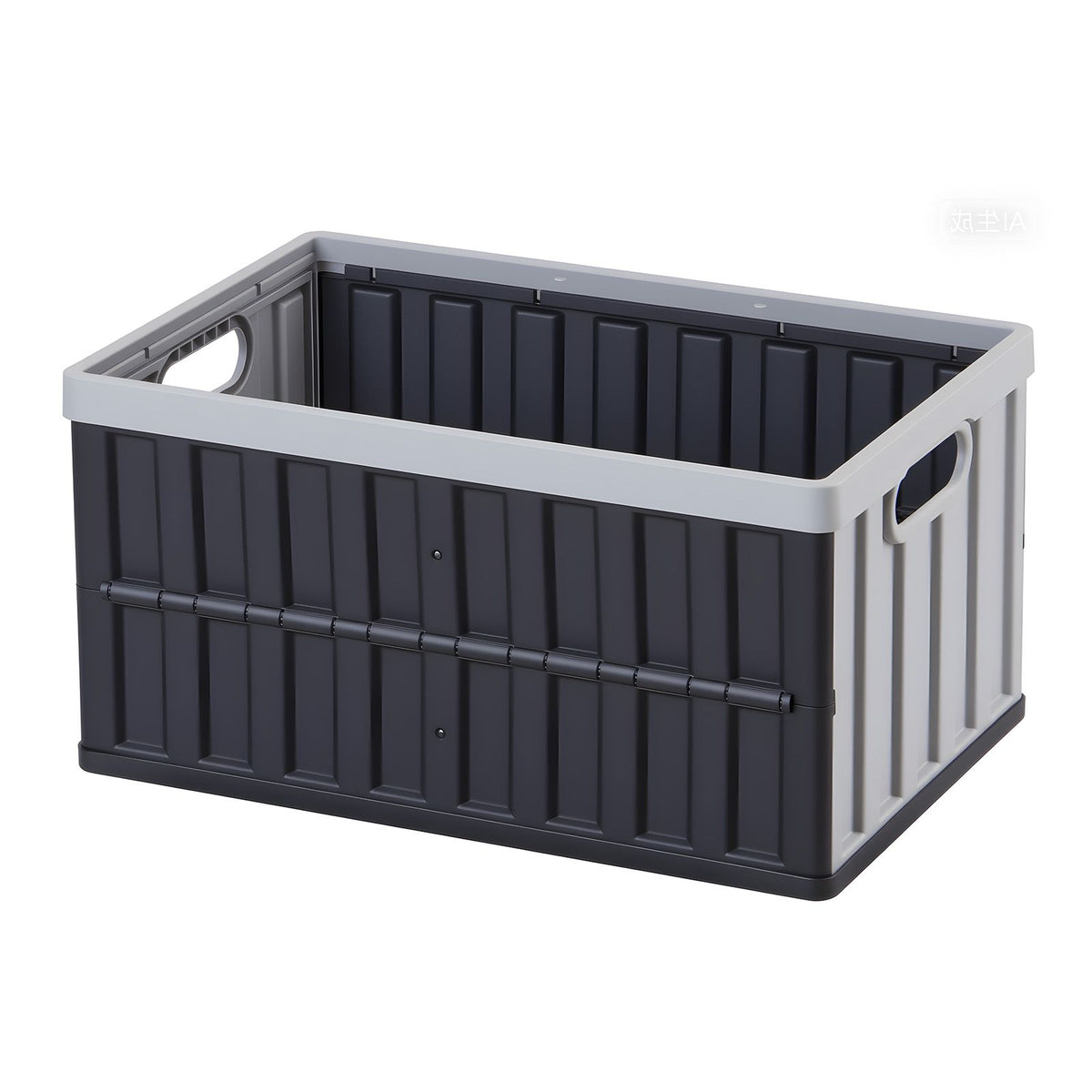 Plastic Collapsible Storage Bins with Lids, 65L 2 Packs, Stackable Folding Storage Crates with Handles, Holds 38 kg Per Bin, Heavy Duty Containers, Space-Saving Baskets, for Home Organizing