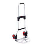 Drums: VEVOR Folding Hand Truck, 80 kg Load Capacity, Aluminum Portable Cart, Convertible Hand Truck and Dolly with Telescoping Handle and Rubber Wheels, Ultra Lightweight Super Strong for Moving Warehouse