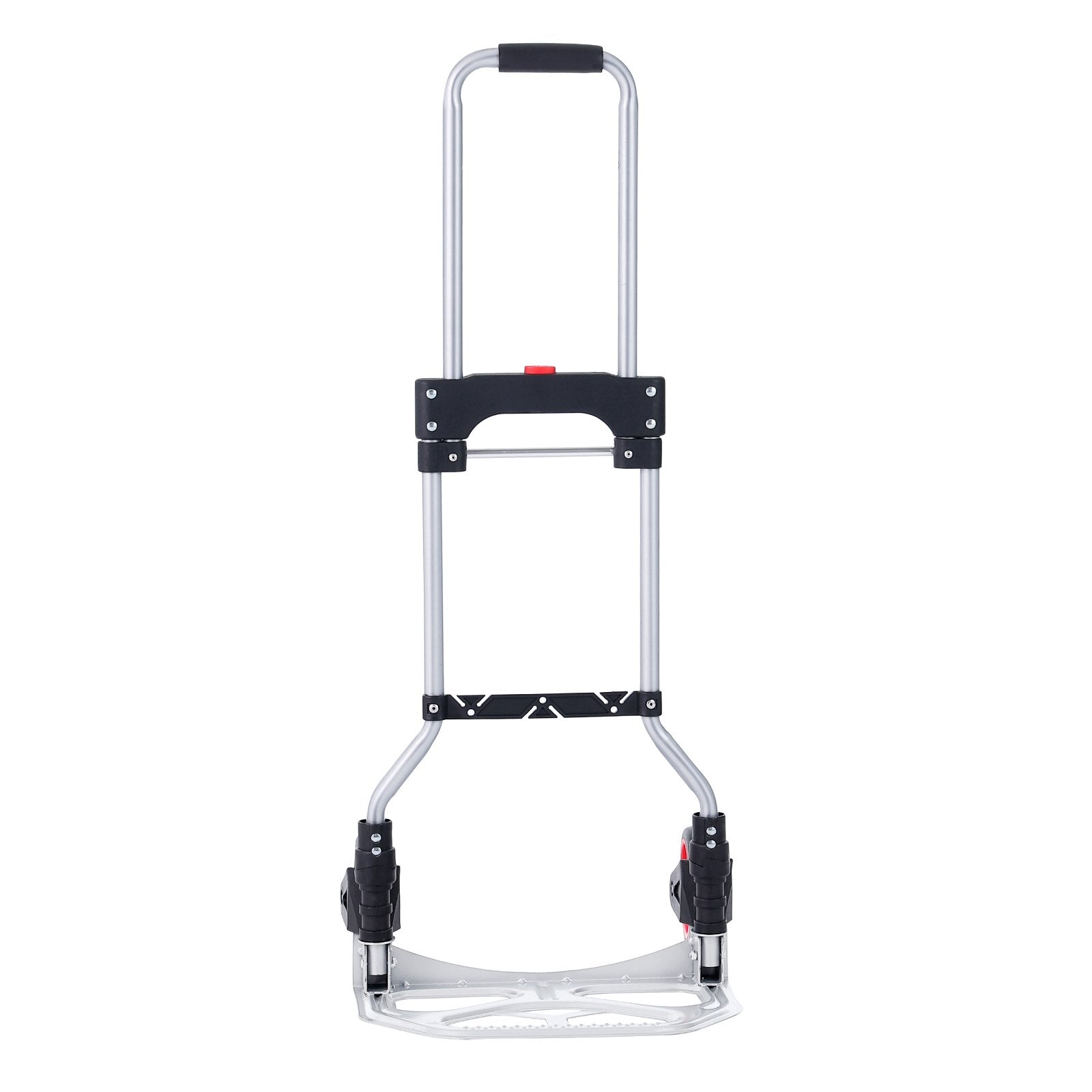 Drums: VEVOR Folding Hand Truck, 80 kg Load Capacity, Aluminum Portable Cart, Convertible Hand Truck and Dolly with Telescoping Handle and Rubber Wheels, Ultra Lightweight Super Strong for Moving Warehouse