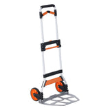 Cat Carriers & Crates: VEVOR Folding Hand Truck, 140 kg Load Capacity, Aluminum Portable Cart, Convertible Hand Truck and Dolly with Telescoping Handle and PP+TPR Wheels, Ultra Lightweight Super Strong for Moving Warehouse