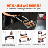 Cat Carriers & Crates: VEVOR Folding Hand Truck, 140 kg Load Capacity, Aluminum Portable Cart, Convertible Hand Truck and Dolly with Telescoping Handle and PP+TPR Wheels, Ultra Lightweight Super Strong for Moving Warehouse