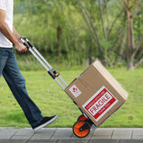 Cat Carriers & Crates: VEVOR Folding Hand Truck, 140 kg Load Capacity, Aluminum Portable Cart, Convertible Hand Truck and Dolly with Telescoping Handle and PP+TPR Wheels, Ultra Lightweight Super Strong for Moving Warehouse