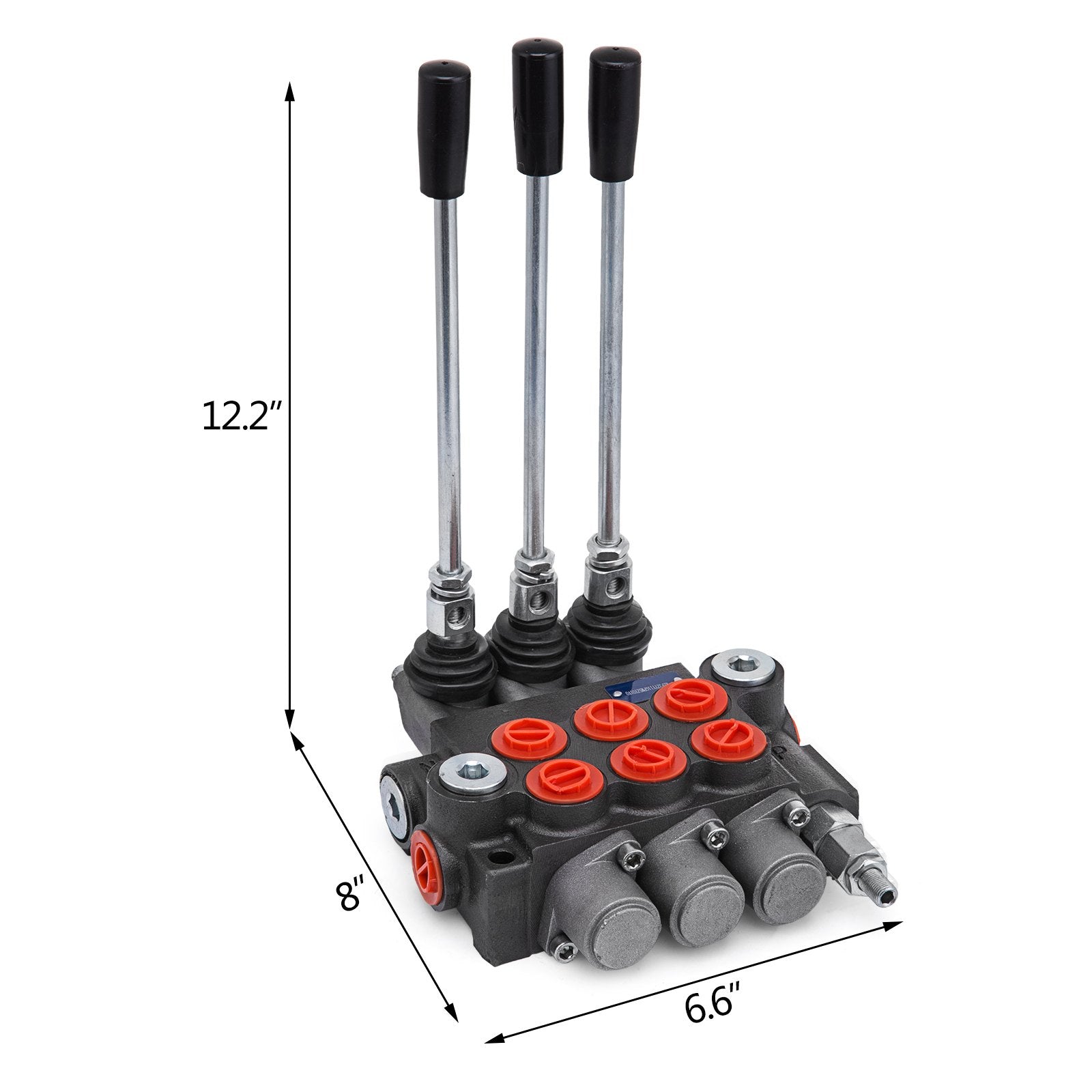 3 Spool Hydraulic Control Valve 11GPM Hydraulic Directional Control Valve Double Acting Hydraulic Valve for Tractors Loaders Tanks