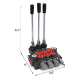 Evaporative Coolers: VEVOR 3 Spool Hydraulic Control Valve 11GPM Hydraulic Directional Control Valve Double Acting Hydraulic Valve for Tractors Loaders Tanks