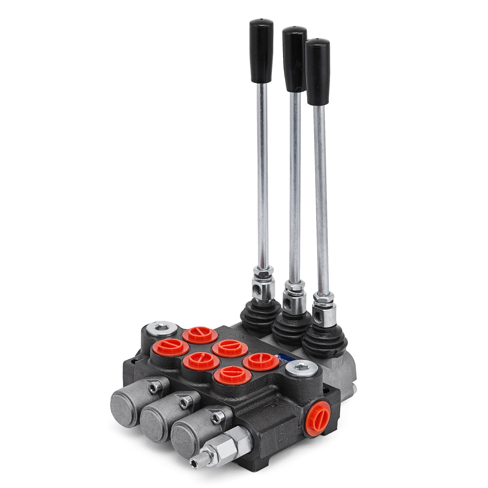 3 Spool Hydraulic Control Valve 11GPM Hydraulic Directional Control Valve Double Acting Hydraulic Valve for Tractors Loaders Tanks
